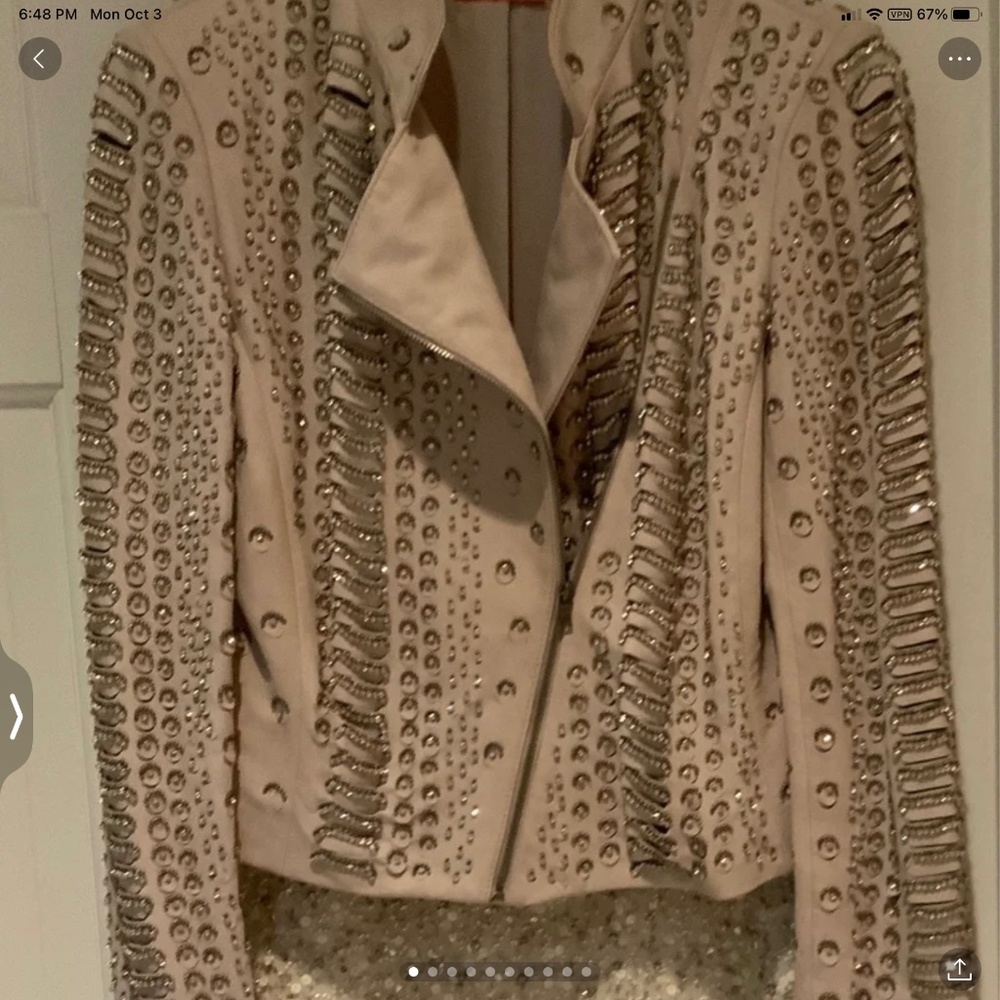 Alice & Olivia Leather Jacket & Skirt